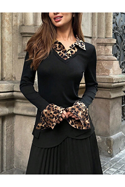 Sheya Shein blouse, mix colors