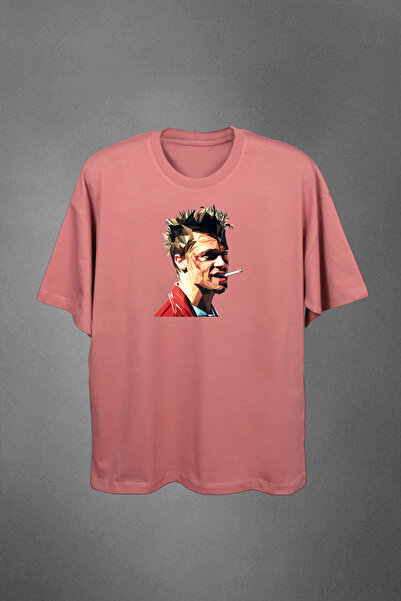 California ST 100% Cotton Tyler Durden Printed Men's Oversized T-Shirt