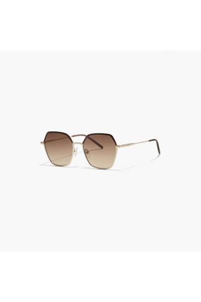30Sundays CERA 53 MM Brown Geometric Sunglasses