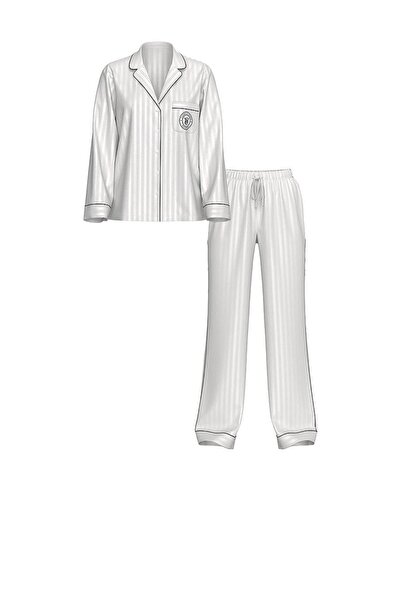 Victoria's Secret The Mix Pj Vs Logo Satin Pajamas