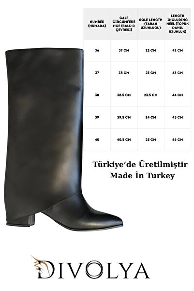 DİVOLYA Μπότες και μπότες καθημερινής χρήσης Lash Black Matte Snap-On (Ύψος τακουνιού 5 cm)