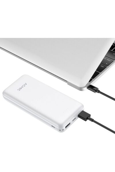Generic ACMIC 20000mAh Ultra Slim Portable Power Bank - White