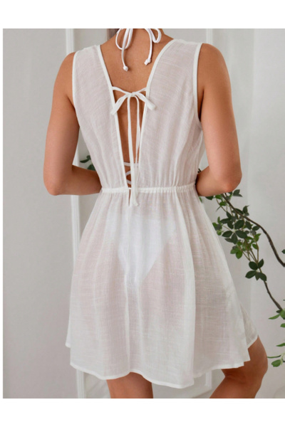 Sheya Shein beach dress, white