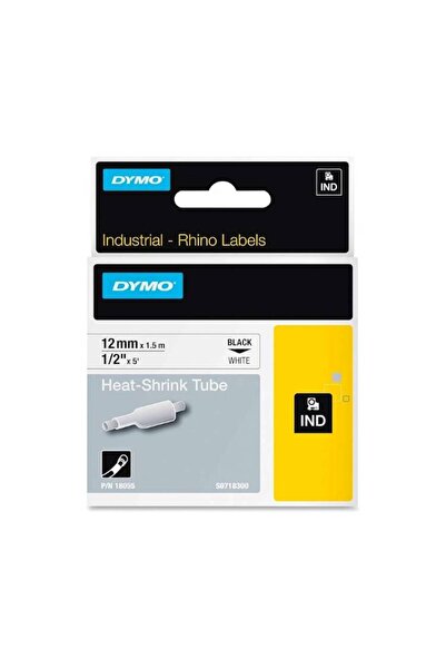 Dymo Industrial Heat-Shrink Labels – 18055, 12mm