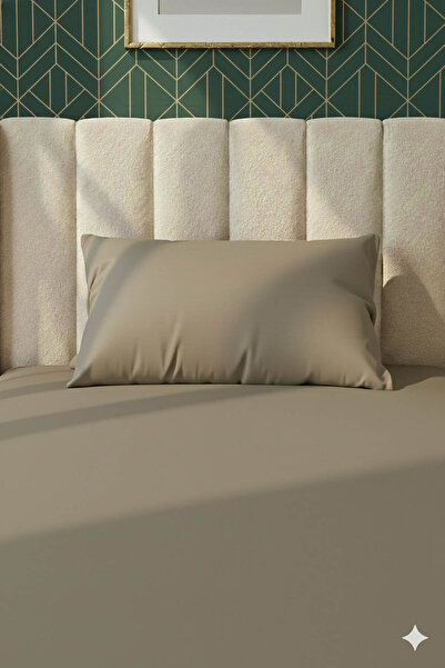 FAVORA 100% Cotton Ranforce Premium Single Fitted Sheet Set - Mink