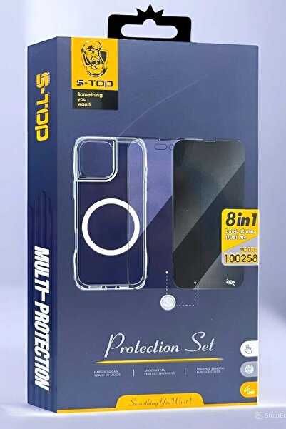 no markte حزمة الحماية الكاملة S-TOP لهاتف iPhone 13 (8 في 1)