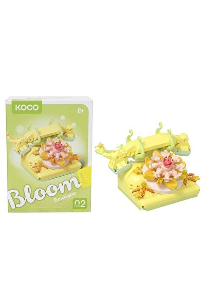 PopŞeker Koco Bloom Boutique Antique Telephone Making Kit 336 Pieces – Decorative Block Model