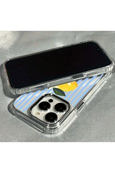 Generic XS Max Striped Lemon TPU Shockproof Anti-Slip Lightweight Phone Case