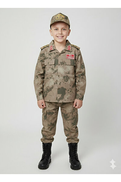 Nazlyna Minik Kahramanlar İçin Jandarma Komando Çocuk Kamuflaj Takımı