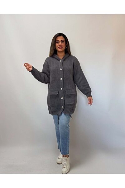 Turtaş 26K8696 HIRKA KAPÜŞONLU VE CEPLİ ALTI BAĞCIKLI ANTRASİT