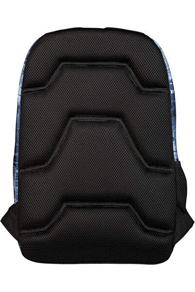 Target Rucsac albastru Chili Net cu fermoar si 3 compartimente si 2 laterale,