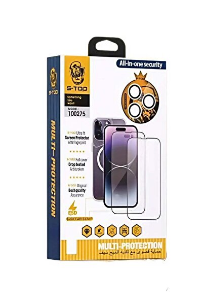 no markte حزمة الحماية الكاملة S-TOP لهاتف iPhone 15 Plus، 10 في 1