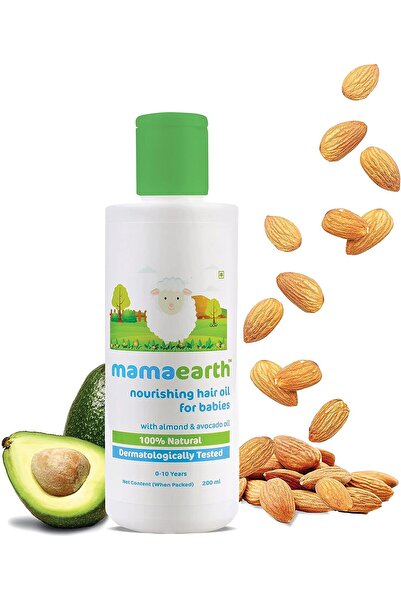 Mamaearth زيت شعر مغذي للأطفال بزيت اللوز والأفوكادو (200 مل)