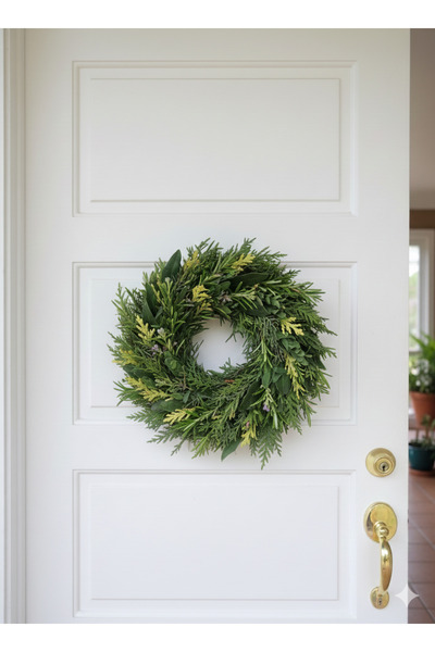 Er Loom Doğal kapı Çelenk 16 cm