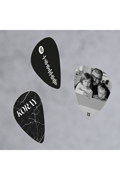 Hediyesepeti Kişiye Özel Şarkı Linkli Görsel Ve İsim Özelleştirmeli 3'lü Gita...