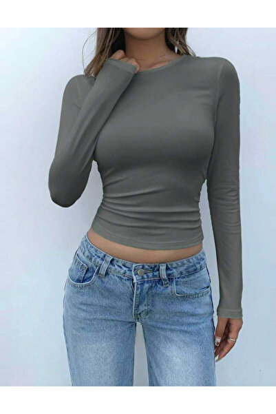 Sheya Shein blouse, gray