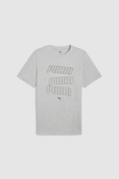 Puma Ess Logo Lab Hog Tee Light Gray Heather
