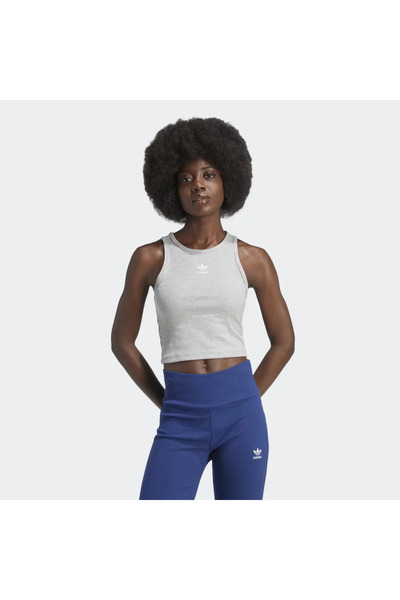 adidas Γυναικείο μπλουζάκι με ριμπ ύφανση Essentials