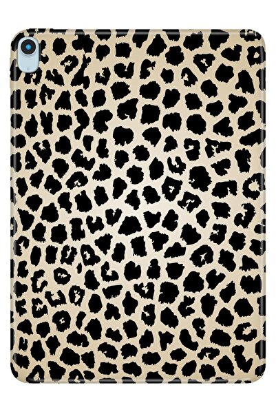 Cekuonline iPad Air M2 11" 6.Nesil MUWC3TU/A Kılıf Desenli Silikon - Leopard
