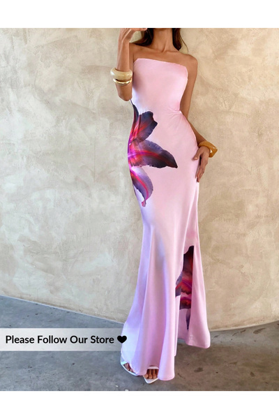 Sheya Shein maxi dress, pink