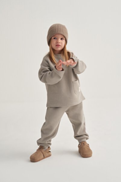 EBU Prive Unisex Παιδικό Σετ Βάφλα Γκρι