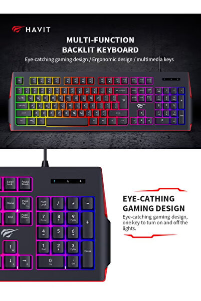 Kingon Wired Gaming Keyboard with 104 Keys and Customizable RGB Backlight for PC, Laptop, Mac, and Xbox