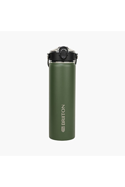 briiton Logo Print Insulated Stainless Steel Water Bottle - 750 ml