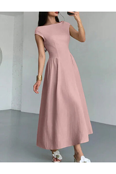 Sheya Shein midi dress, pink