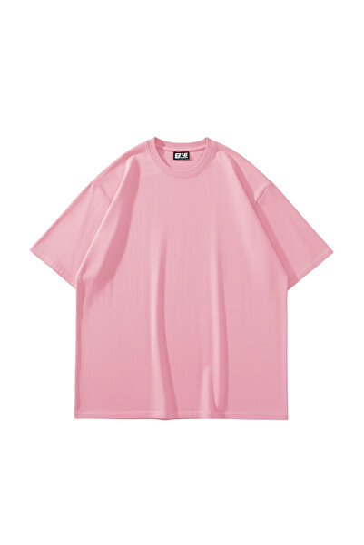 Sekizbiraltı Basic Pink Oversized Unisex Tshirt