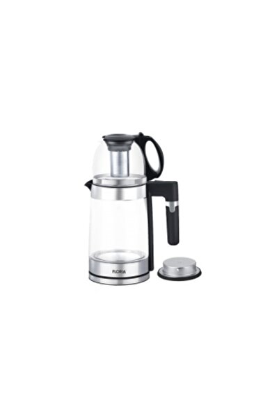 Floria ZLN 1757 Electric Kettle and Teapot Set – 1500W, 1.8L + 1.2L, Borosilicate Glass, Tea Infus