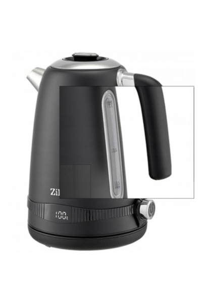 Zilan ZLN 1001 Stainless Steel Electric Kettle – 2200W, 1.7L, 7 Temp Levels, Digital LCD, Black