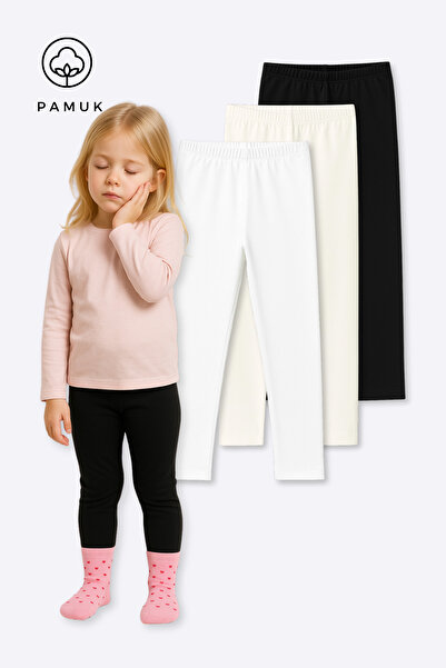 HK HOPKİDS Set de 3 bucăți pentru fete și băieți, din bumbac și jambiere lung...