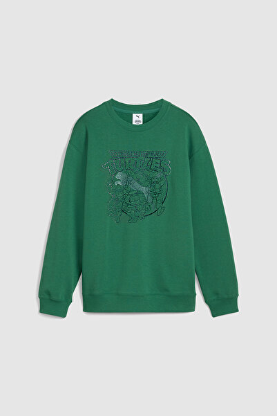 Puma X Tmnt Relaxed Graphic Crew Tr Vine
