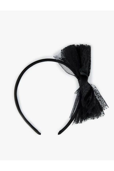 Koton Tulle Detailed Bow Crown