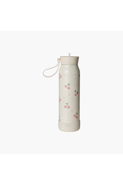 Citron Cherry Print Triple Wall Insulated Water Bottle - 350 ml