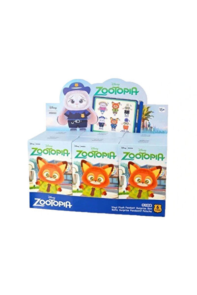 victiny Miniso Disney Zootopia Series Vinyl Plush Sealed Case (6 Blind Box)