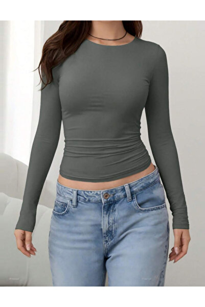 Sheya Shein blouse, gray