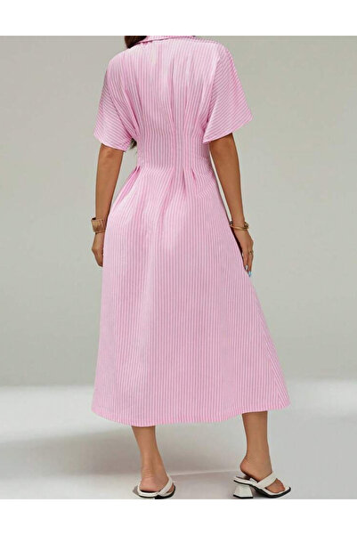 Sheya Shein shirt dress, pink