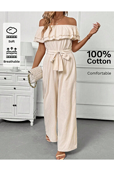 Sheya Shein long jumpsuit, cream