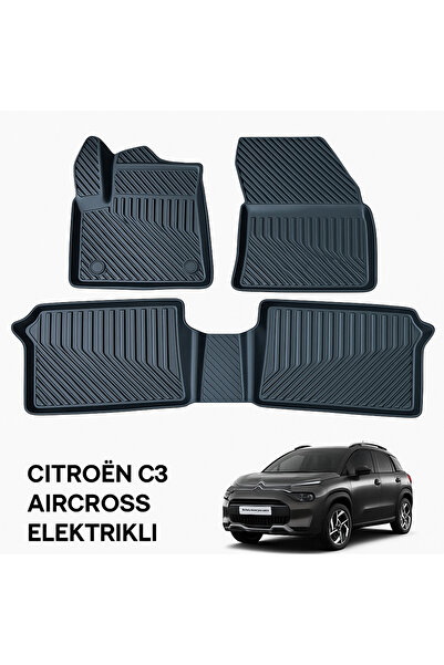 Black Gold Citroen C3 Aircross Elektrikli 3D Oto Paspas Premium