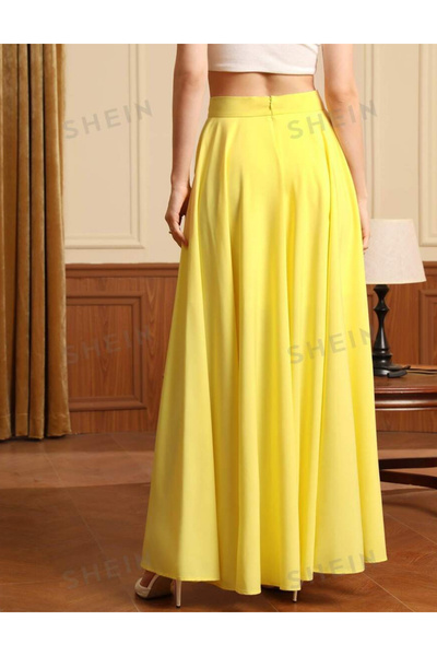 Sheya Shein maxi skirt, yellow