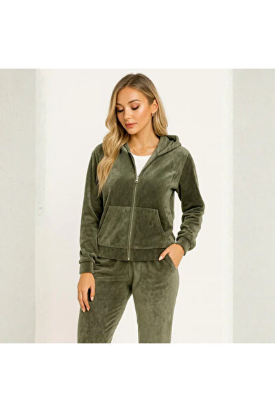 NOVALİA Azur velvet tracksuit with zipper, modern style and maximum comfort ✨🖤