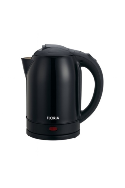 Floria stainless steel kettle ZLN 2752 – 1500 W, 2 L, detachable jug, overheat protection, black