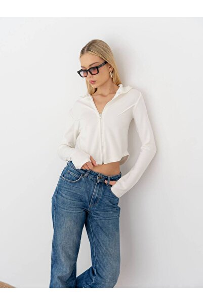 DazzUp Women's Finger-Looped Hooded Sweatshirt