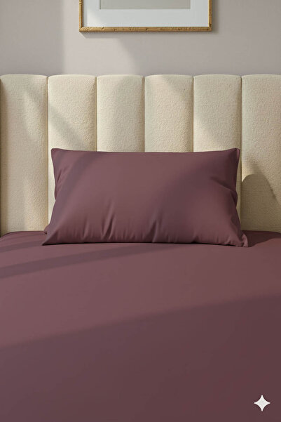 FAVORA 100% Cotton Ranforce Premium Single Fitted Sheet Set - Dusty Rose