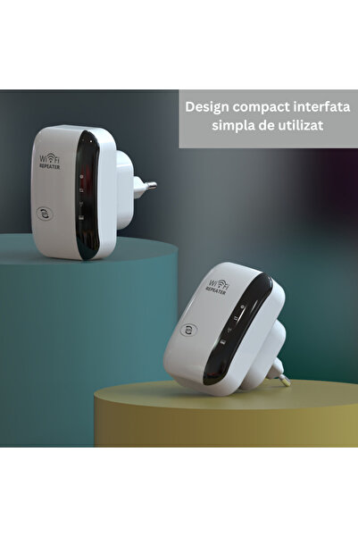 Sueva Wireless Signal Booster 2.4GHz 300Mbps, Extended Range 10m, LAN Slot, White