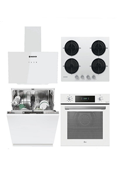 Hoover 4'LÜ ANKASTRE SET BEYAZ (HO3158W-HI3ELOS-HVW6MW-HDG6C1GWTK)