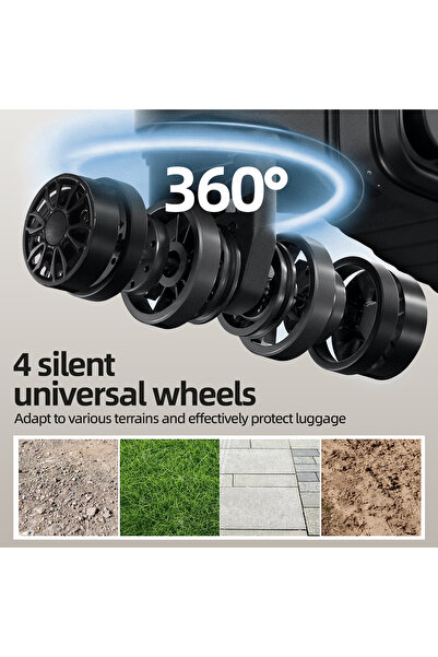 Kingon 20Inch Carry On Luggage Expandable & Compressible Suitcase, PC Lightweight Hardshell Travel Luggage