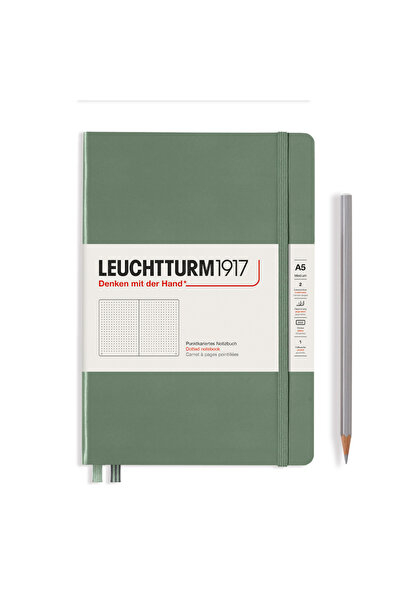 Leuchtturm1917 A5 Notebook Dotted Hardcover Olive Leuchtturm