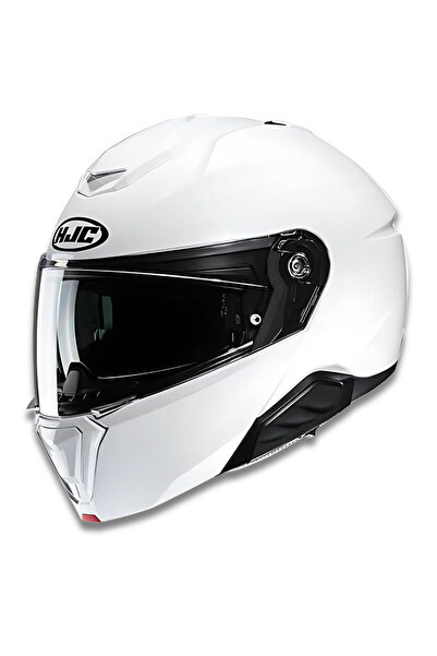 HJC i91 İnci Beyazı Çene Açılır Motosiklet Kaskı - White